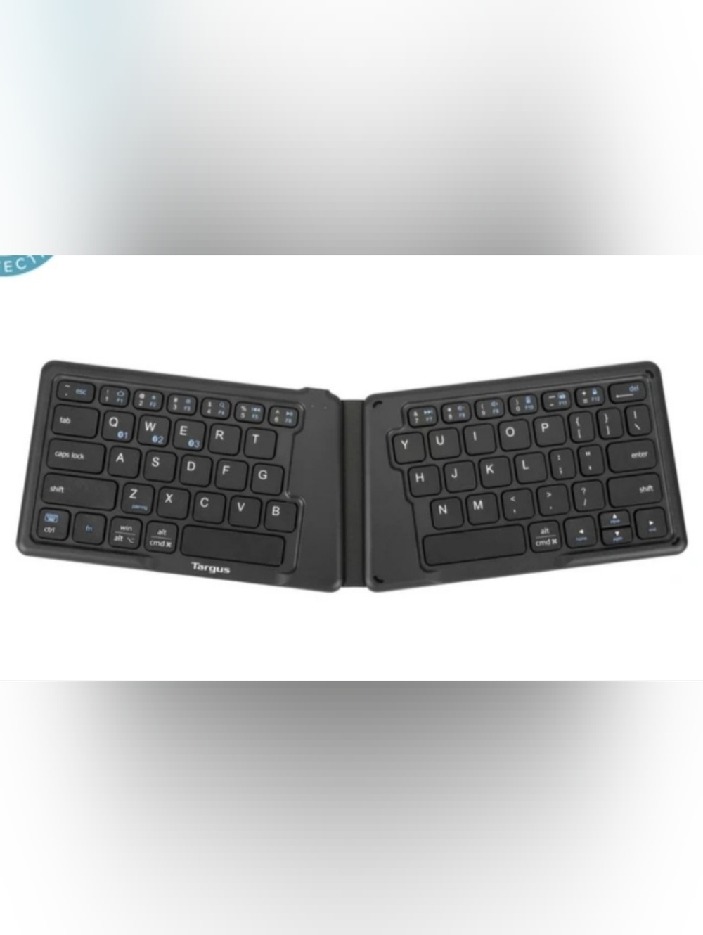 Targus SEALED! NIB! Ergonomic Foldable Blutooth Ecosmart Keyboard in Blk. R2S!